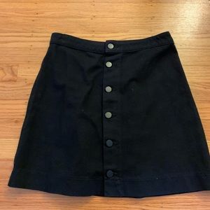 American Apparel black jean skirt